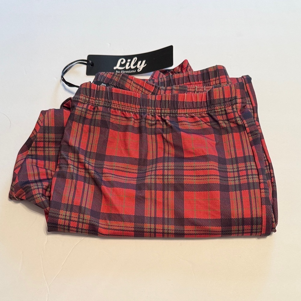 CLEARANCE Lily Red and Black Checkered Leggings